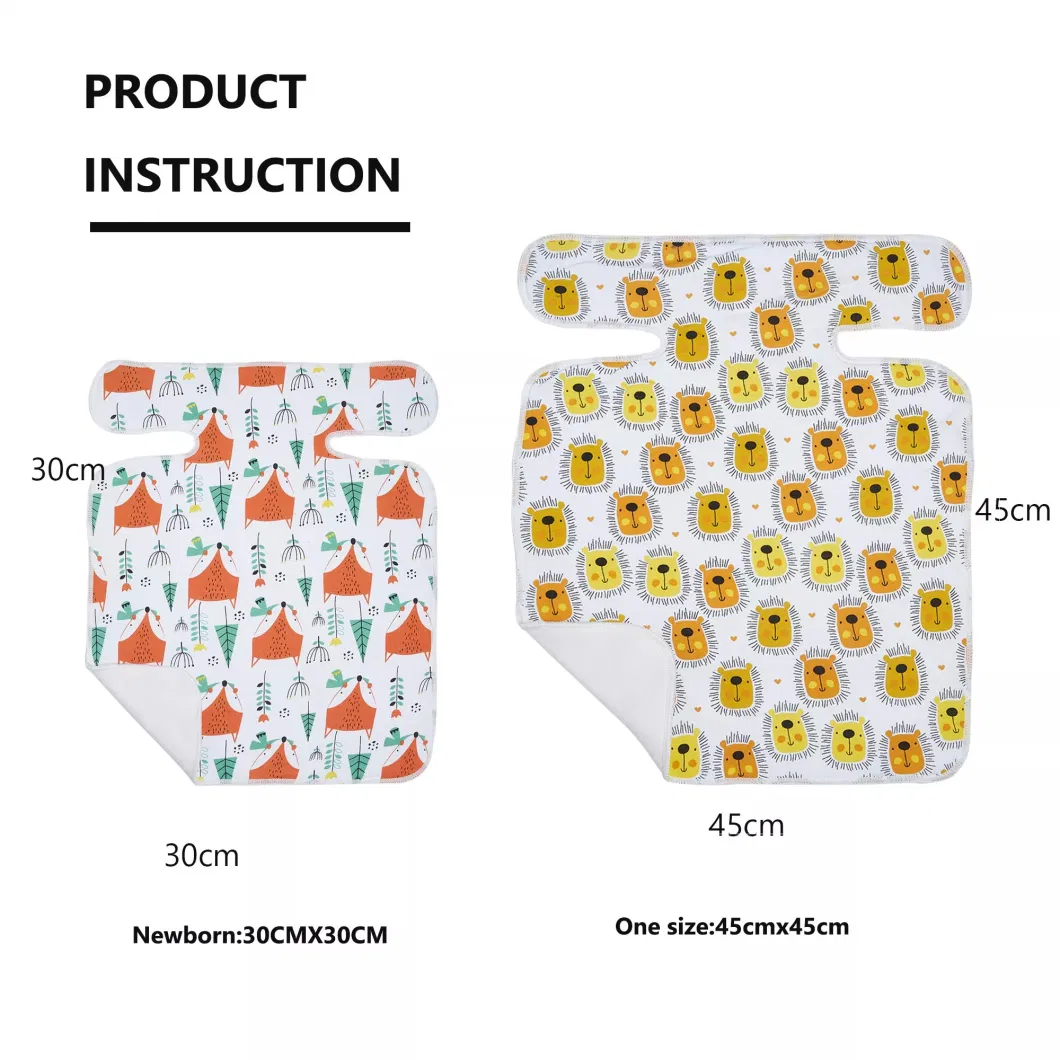 Wholesale 100% Organic Prefold Cloth Diaper Insert for Baby Reusable High Quality Cloth Nappy