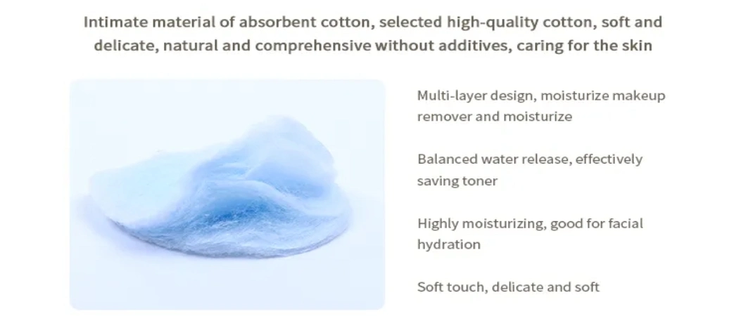Manufacturers Different Pattern Makeup Removing Disposable Absorbent Cotton Pads