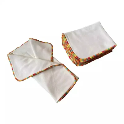 Wholesale 100% Organic Prefold Cloth Diaper Insert for Baby Reusable High Quality Cloth Nappy
