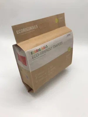 Compostable Packaging Bag/Sustainable Packaging Bag/ Compostable Diaper Packaging Bag/ Industrial Home Compostable Packaging Bags/ Paper/Pbat Packaging Bag